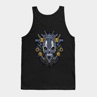 Mecha Skull S02 D12 Tank Top